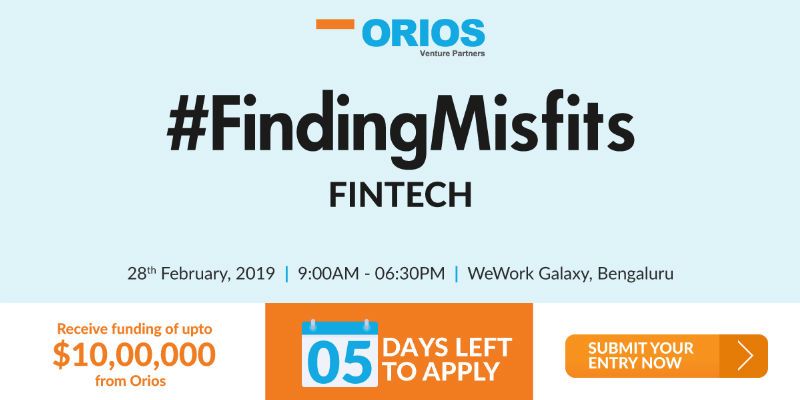 The second edition of #FindingMisfits is looking for startups writing the future of fintech