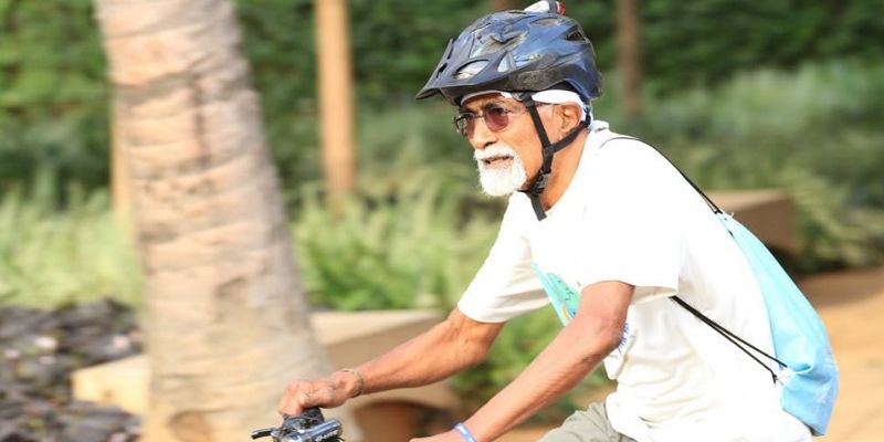 86-year-old globetrotting cyclist covers nearly 4 lakh kilometres in 22 years