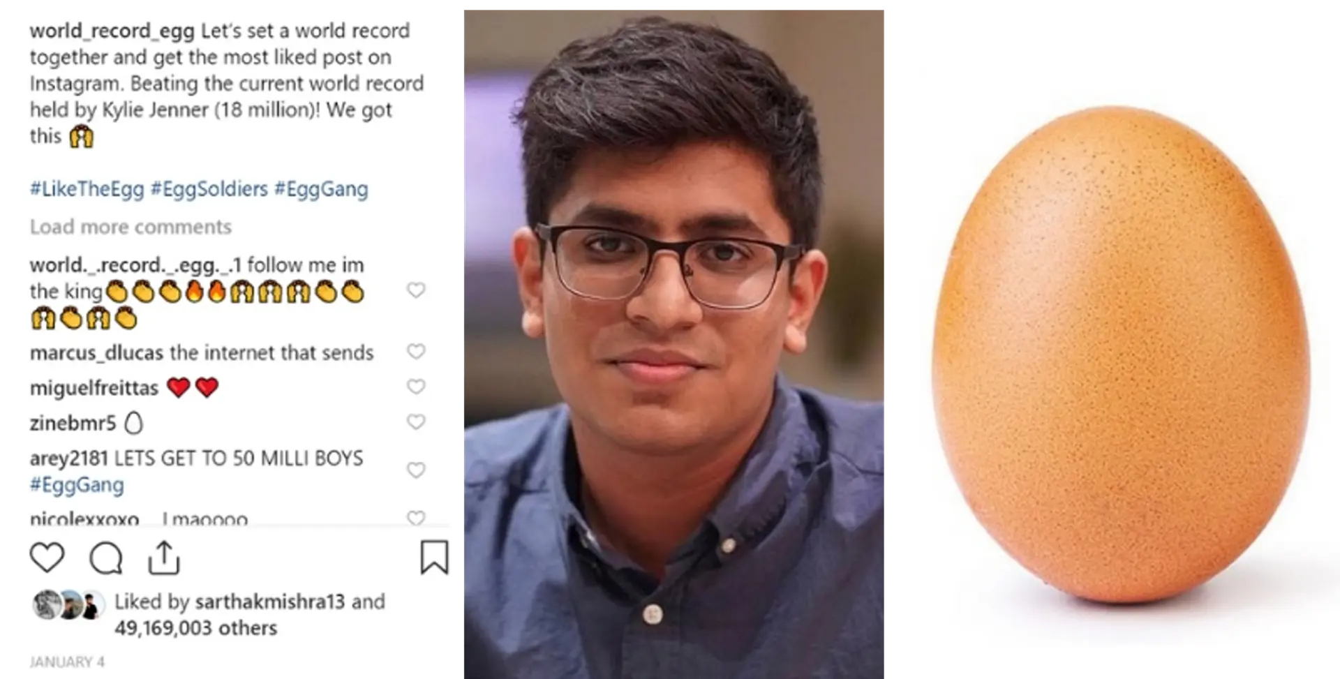 Meet the brains behind the viral egg photo: 19-year-old Indian-origin marketing strategist Ishan Goel