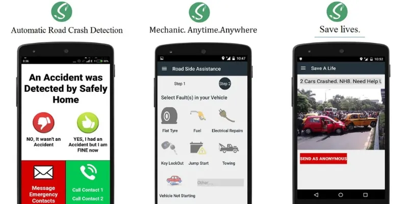 road safety, startups, accidents, apps