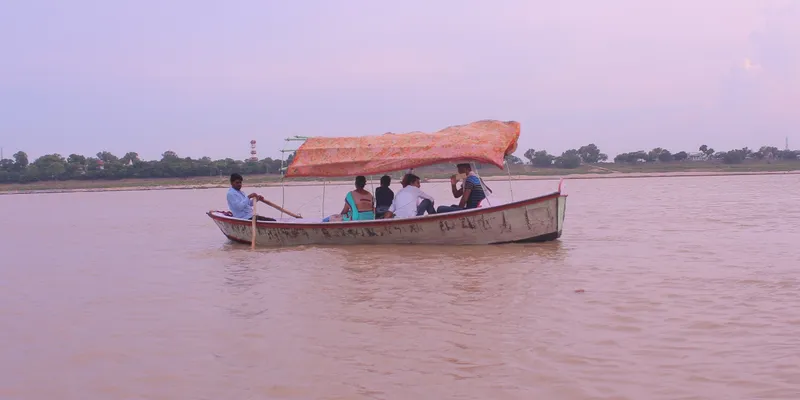 Boat ride at Sangam