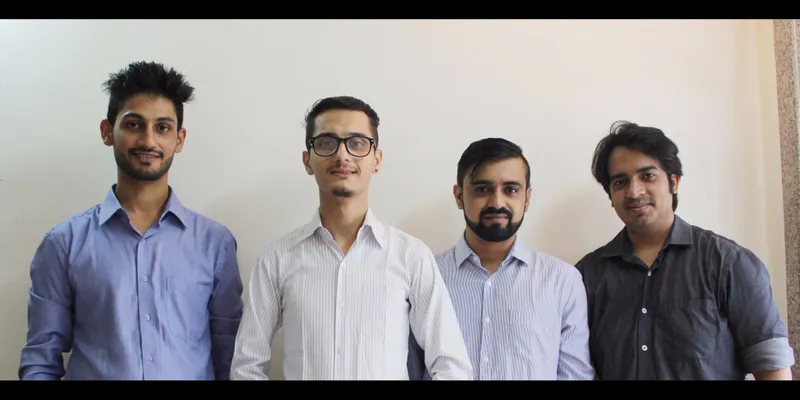 Search Workplace Core Members (from left to right): Rajat Bagree, Sandesh Subedi, Piyush Verma, Amey Patil