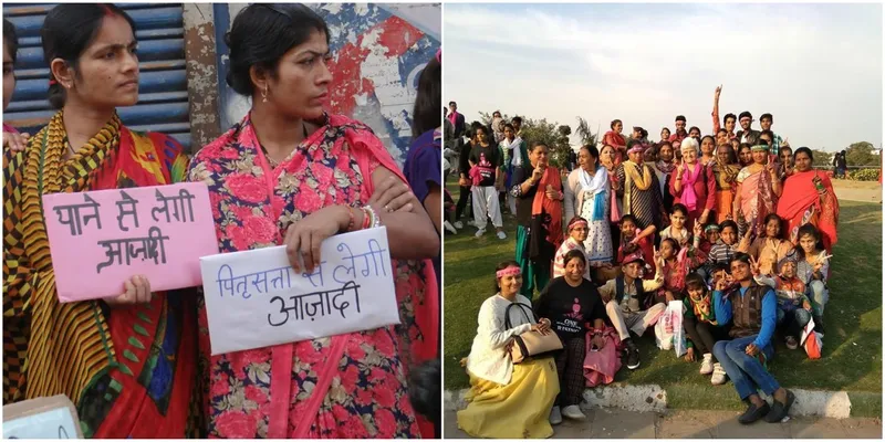 जागोरी कैंपेन से जुड़ी महिलांएं