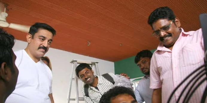 மன்மதன் அம்பு படப்பிடிப்பில்...