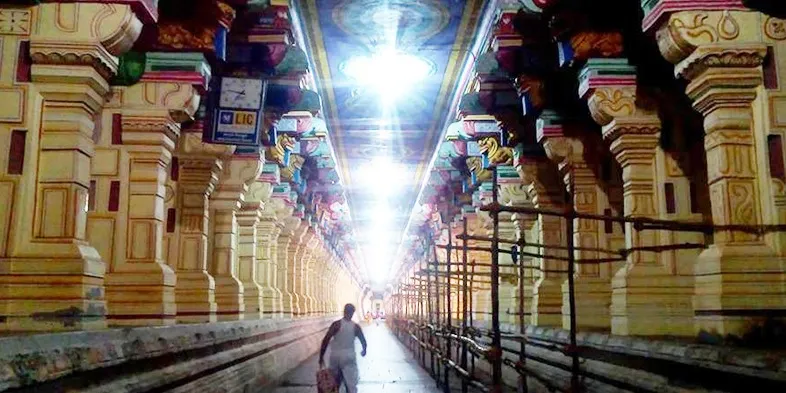Figure 2 The hall of the thousand pillars, Rameshwaram Temple