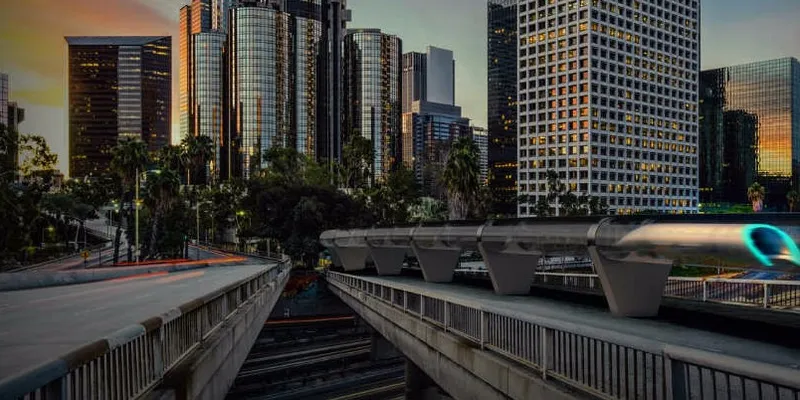 Hyperloop is a proposed mode of passenger and freight transportation that propels a pod-like vehicle through a near-vacuum tube at airline s