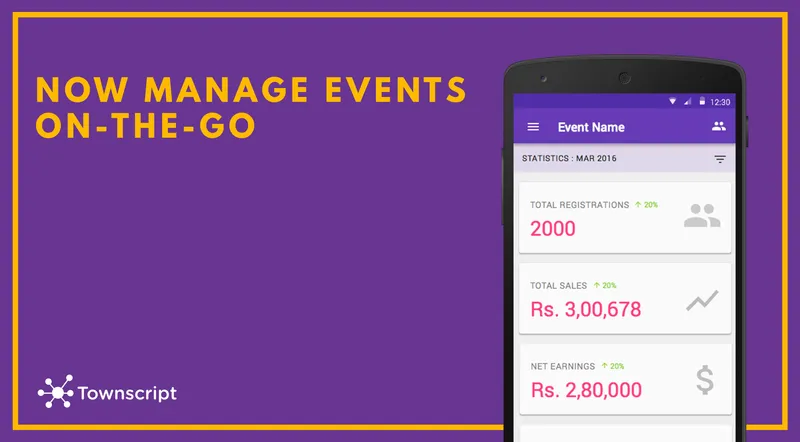 Townscript's Event Registration Management App