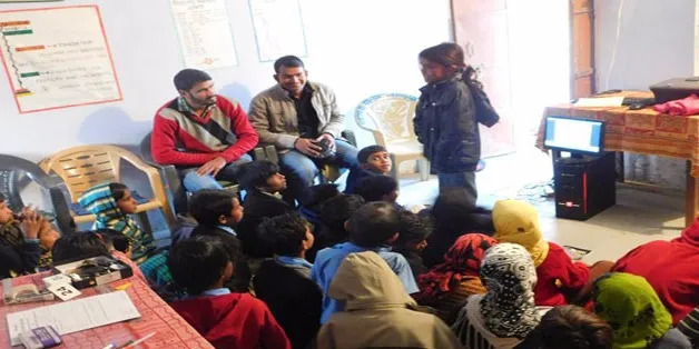 राजस्थान के डाबडी गांव में क्लास