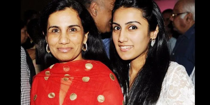 Chanda Kochar with her daughter
