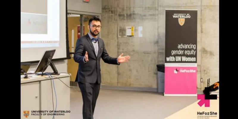 During the HeForShe guest lecture event at University of Waterloo in 2017