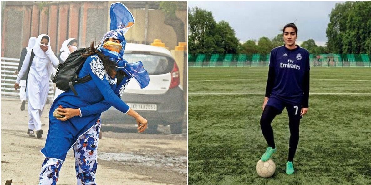 पत्थरबाजी करने वाली लड़की आज कश्मीर की फुटबॉल टीम को कर रही है लीड