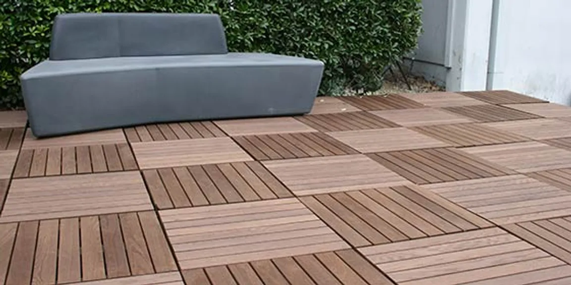 Creating beautiful exteriors with the roof top planters and wood tiles 