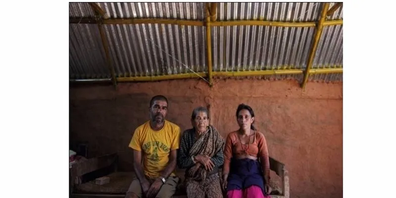 A family living in transitional home