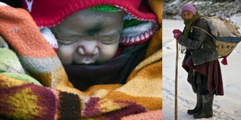 9 दिनों तक -35 डिग्री में पैदल चलकर, इस मां ने कुछ इस तरह दिया अपने बच्चे को जन्म