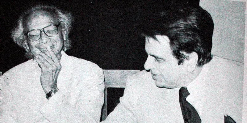 <b>संगीतकार नौशाद के साथ दिलीप कुमार</b>