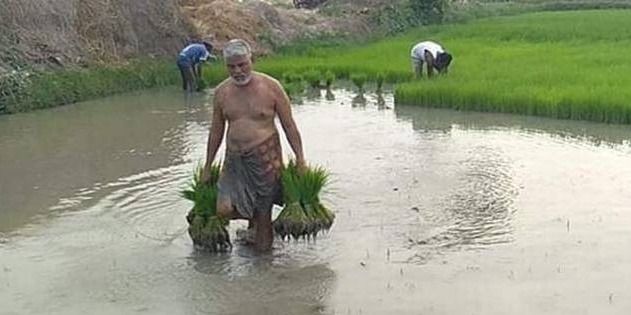 खेत में फावड़ा भी चलाते हैं पुडुचेरी के कृषि मंत्री कमलाकनन 