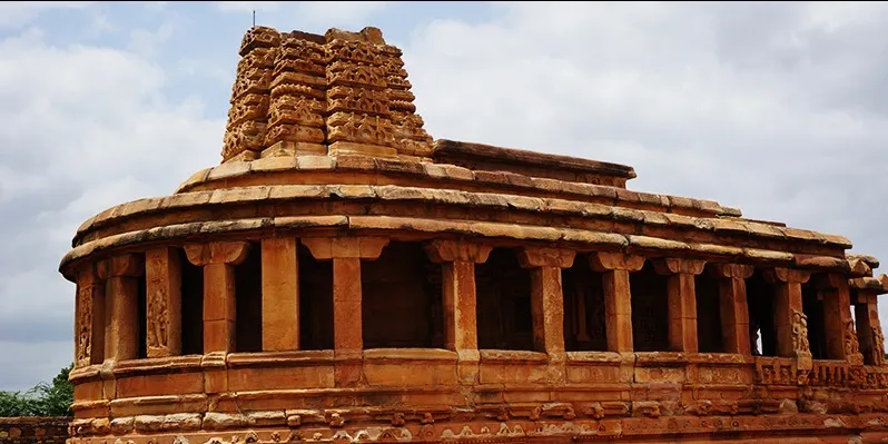 Photo #4: My friend Ajay told me, this building in Aihole inspired the construction of the Indian Parliament in Delhi.