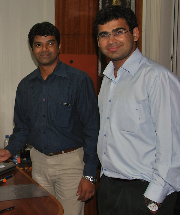 Aindra founders: (L-R) Adarsh Natarajan and Abhishek Mishra
