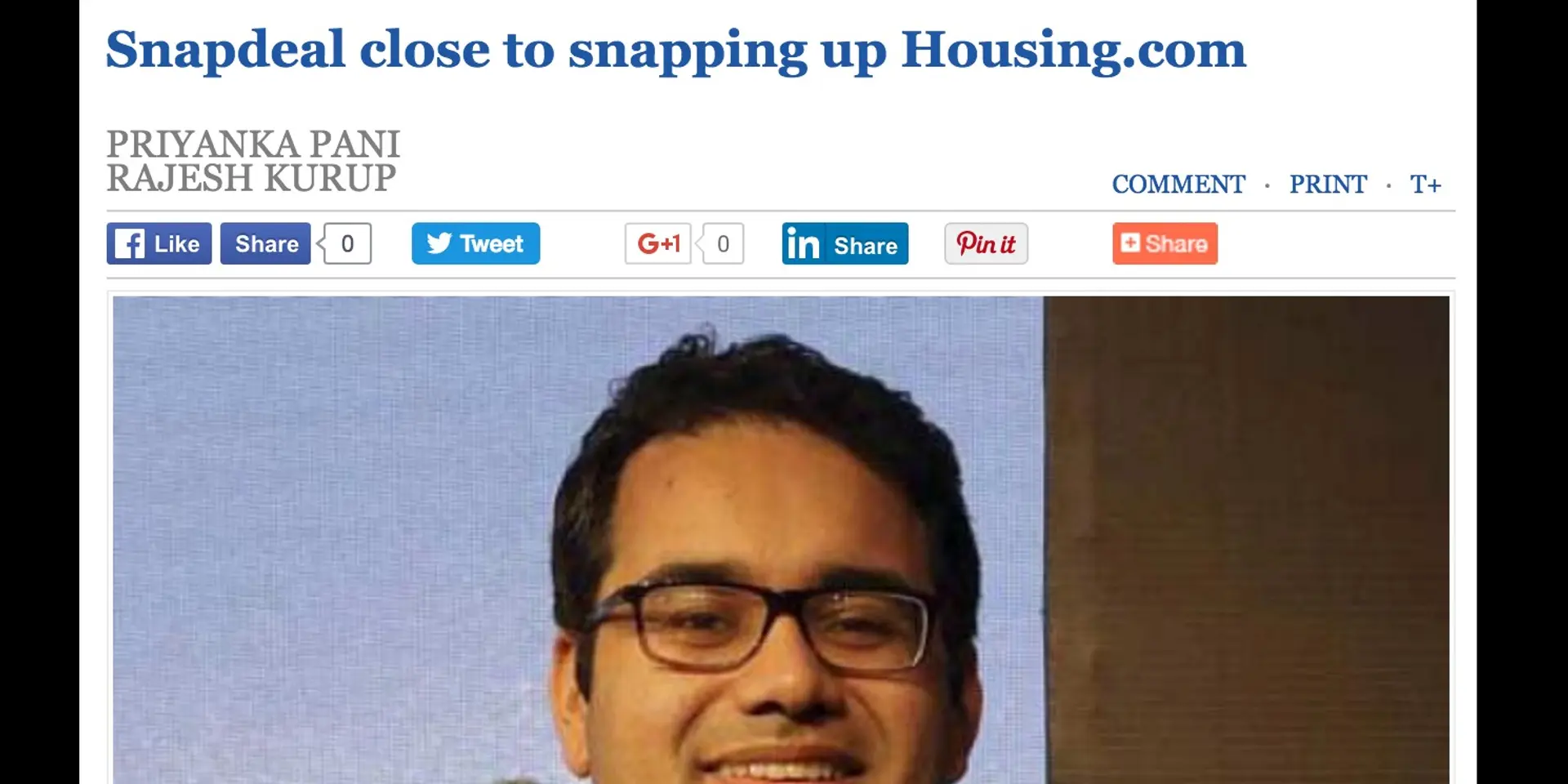 Softbank pushing Snapdeal-Housing.com merger