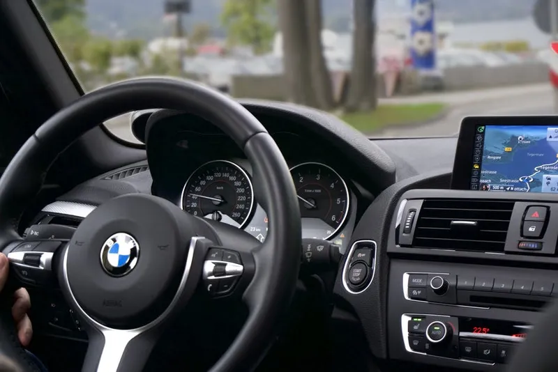 Drive using a BMW car navigation
