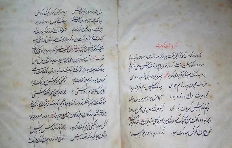 مقبول حسین کے پر دادا سید علی رضوی کی تحریر کردہ 'شاہ نامہ فردوسی'