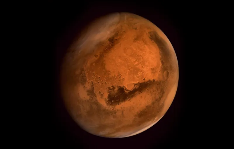 Mars as photographed by India’s Mars Orbiter Mission. ISRO 2015