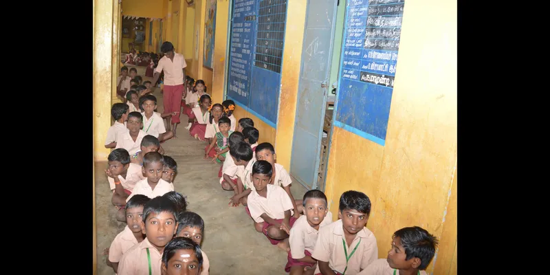 Students of the school who live in the Chettinad village, Pallathur
