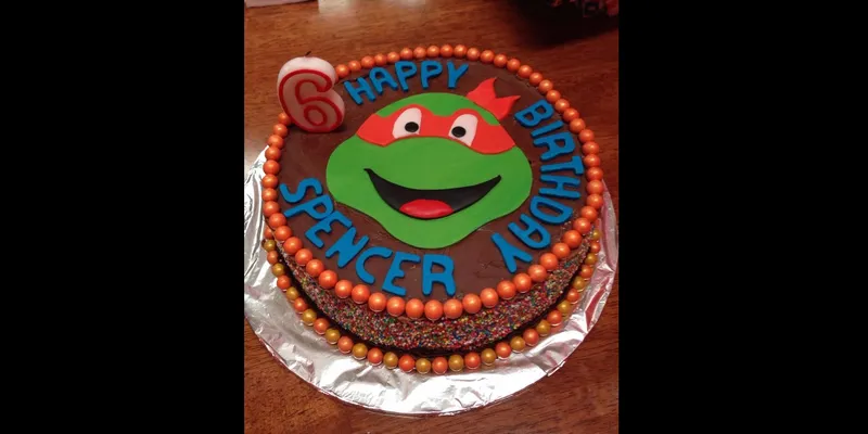 Michelangelo designer birthday cake