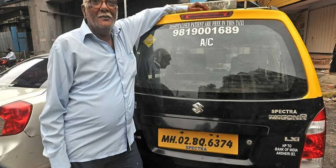 गरजूंच्या उपयोगी पडणारा मुंबईचा  ' 'सेवेकरी टॅक्सीवाला' विजय ठाकूर !   