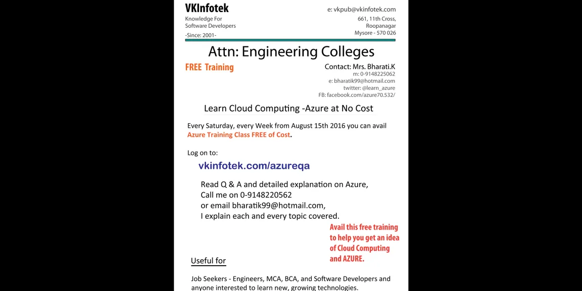 Skill India - Now you can learn Cloud Computing at no cost.