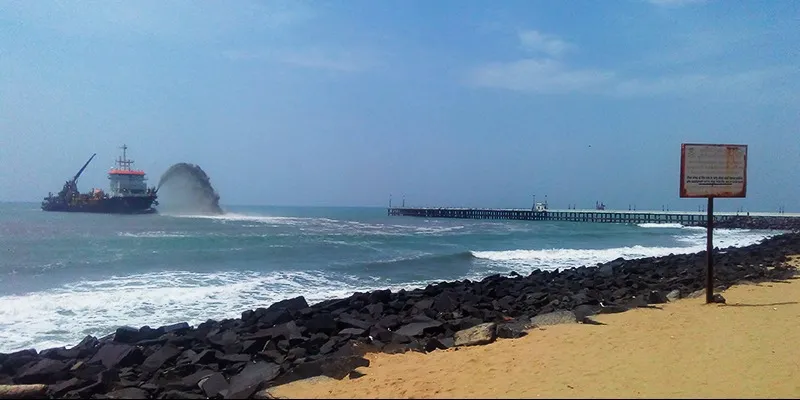 Promenaade Beach at Pondicherry