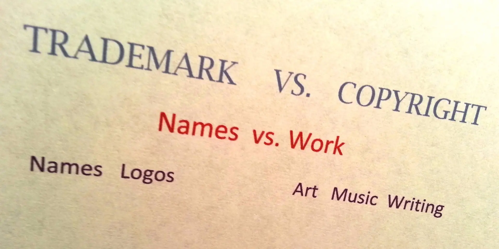 Copyright vs. Trademarks – What Protects What?