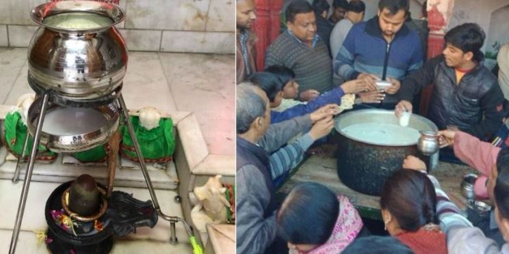 मंदिर में दूध की बर्बादी रोकने के लिए युवाओं का उपाय, अनाथों का भरा पेट