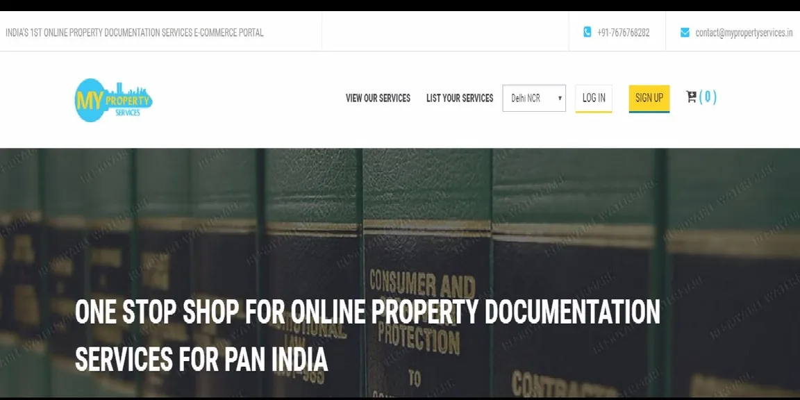 MyPropertyServices – India’s Exclusive E-Commerce Portal for all Legal Property Documentation Services in India