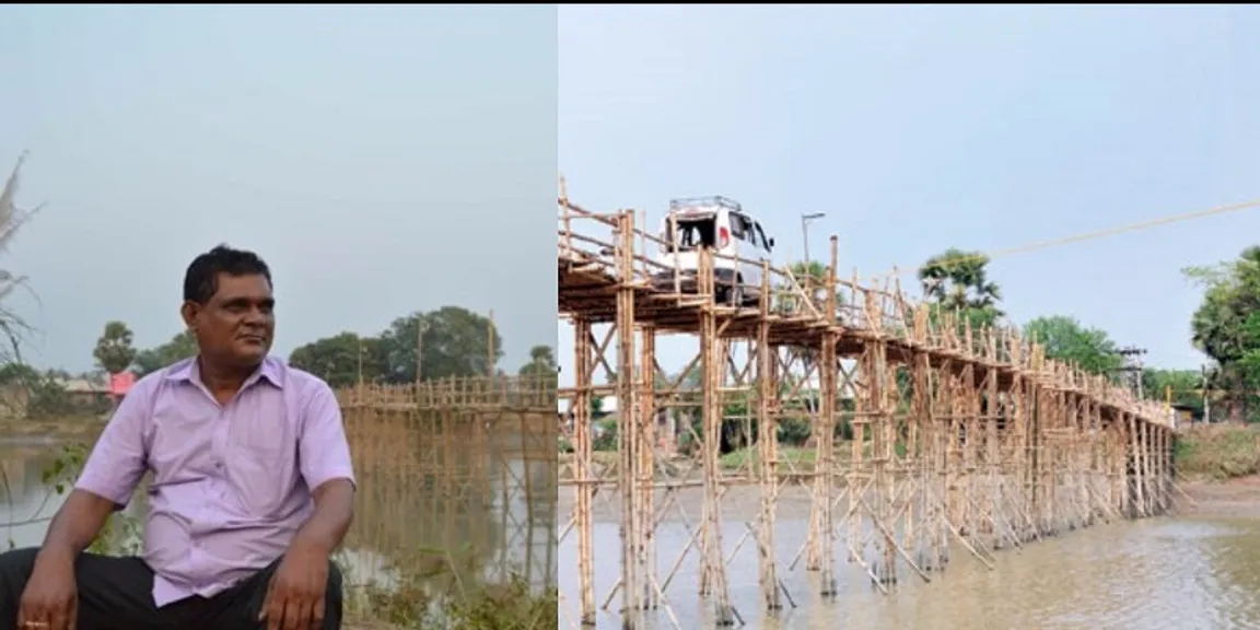 पत्नीचे दागिने विकून एका नावाड्यानेच बांधला नदीवर पूल 