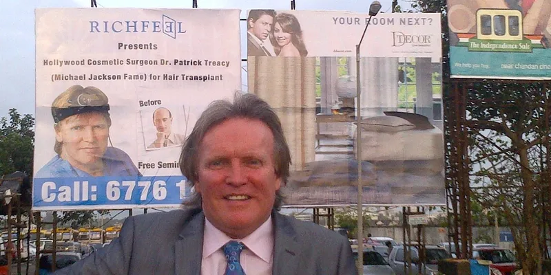 Dr Patrick Treacy is best known in India as Michael Jackson's former doctor and face of Richfield Hair Implants