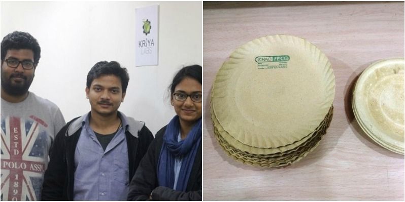 तीन छात्रों ने शुरू किया पुआल से कप-प्लेट बनाने का स्टार्टअप