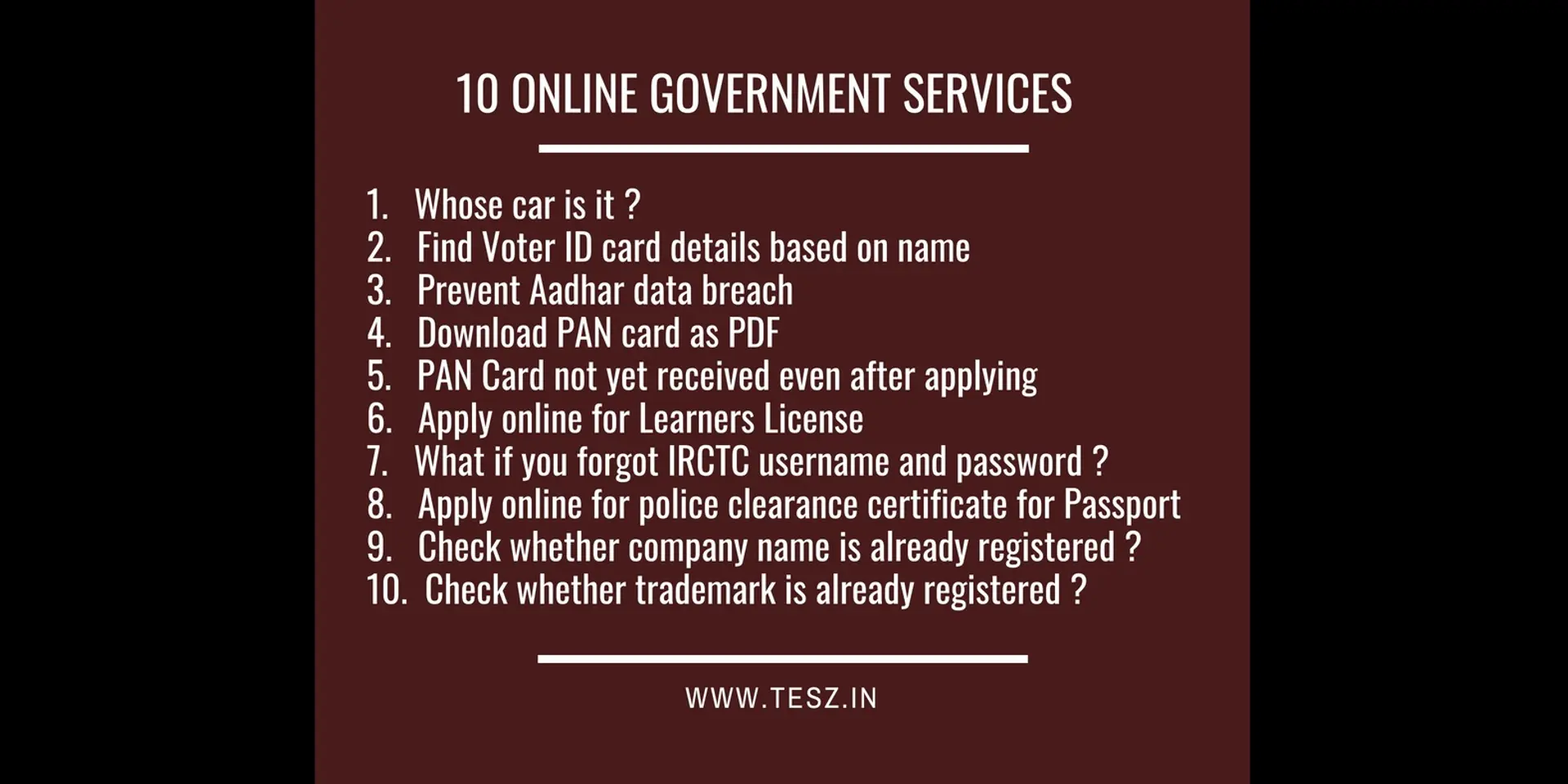 10 online government services that you don’t know of and ways to get it
