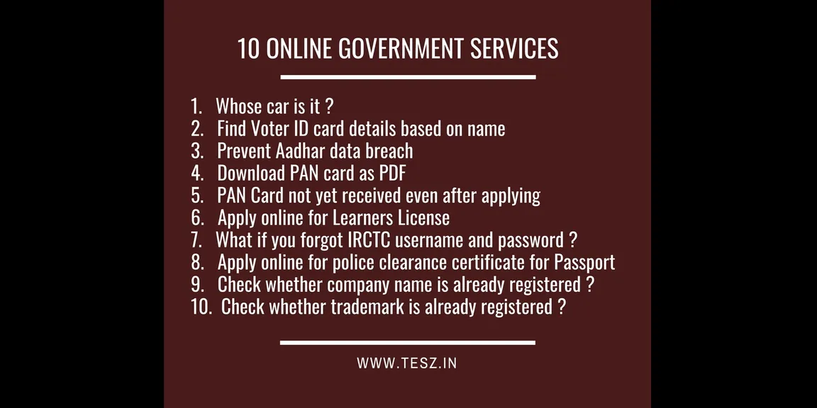 10 online government services that you don’t know of and ways to get it