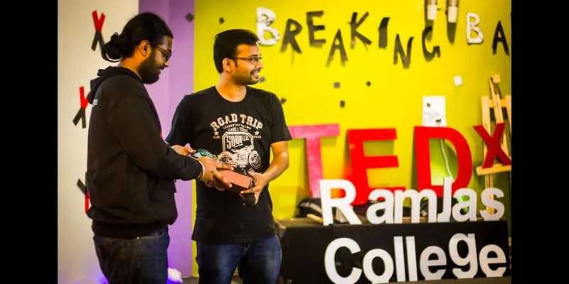 During the recent TEDx talk at Ramjas College, Delhi University
