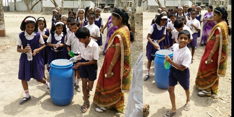 నీటి కరువును తరిమికొడుతున్న చిన్నారులు