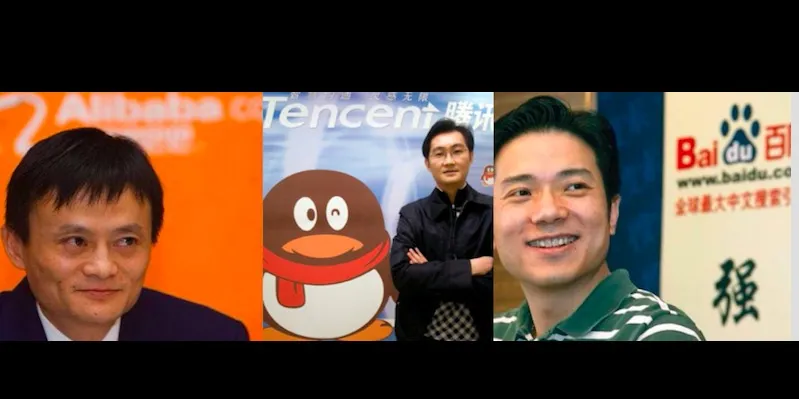 Jack Ma  (Alibaba),  Pony Ma (Tencent) & Robin Li (Baidu)