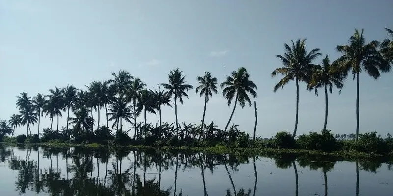 On the ferry to Kottayam