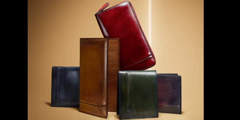An exquisite collection of coloured leather