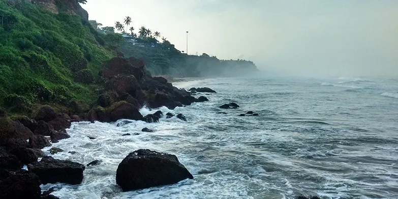 Figure 4 The waves at Varkala Beach