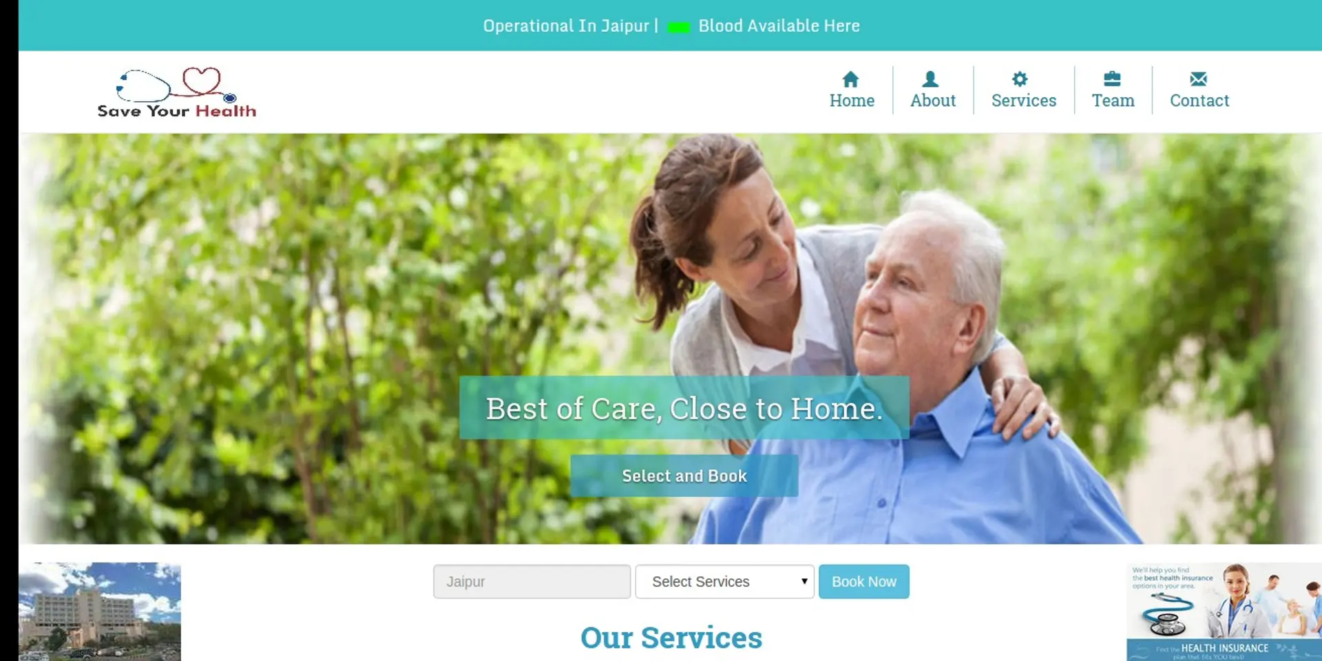 Save Your Health- Health Services at your DoorStep