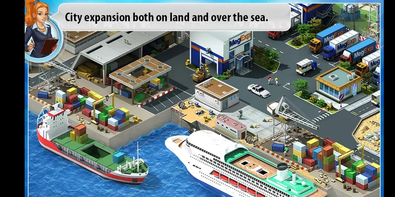 A seaport in Metropolis game