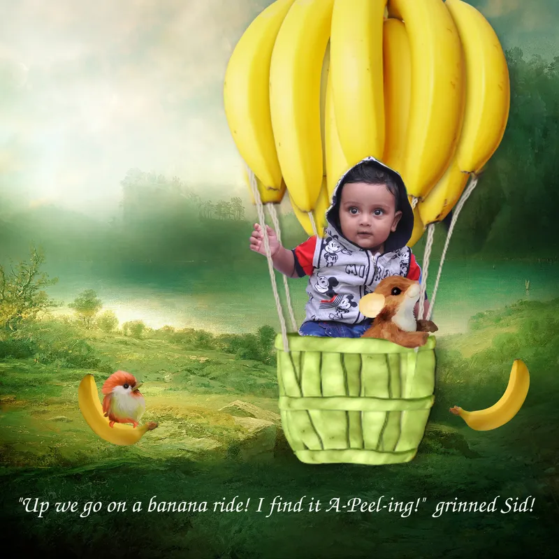 B for Banana from my Personalsed ABC Book
