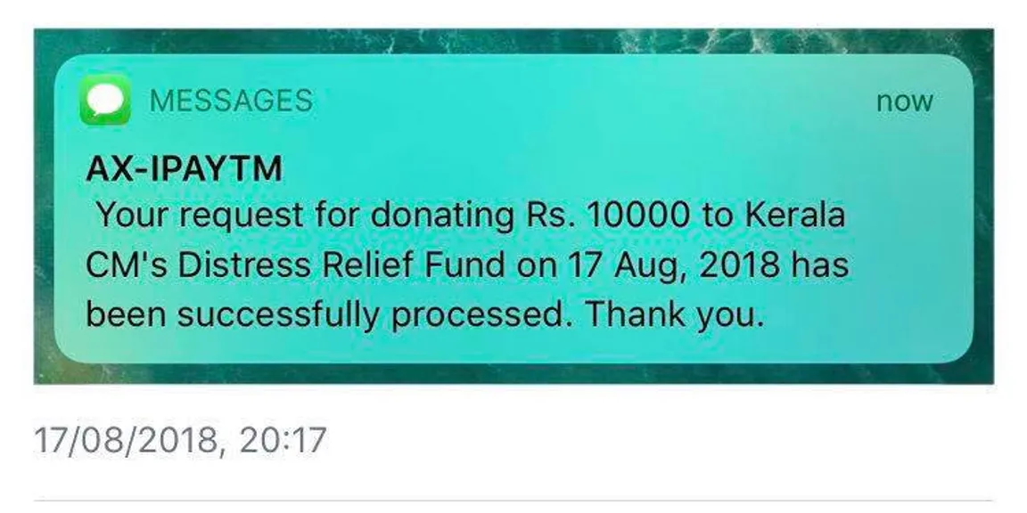 Young Millionaire Sahil Arora donates for Kerala Flood Relief 