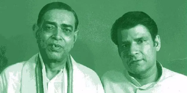 राष्ट्रकवि रामधारी सिंह दिनकर के साथ दुष्यंत कुमार की दुर्लभ तस्वीर